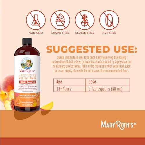 Multivitamin for Women Men & Kids | Vegan, Sugar Free | Womens Multivitamin & Multimineral | Vitamins for Women | Beauty & Energy Women's Multivitamin | Daily Multivitamins | Non-GMO | 30 Fl Oz