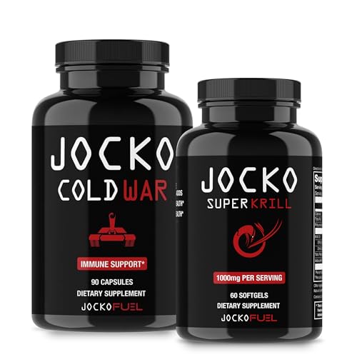 Jocko Fuel Cold War and Omega 3 Krill Oil Supplement Bundle