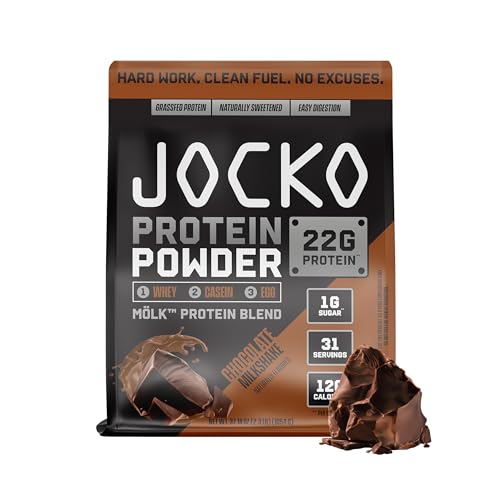 Jocko Molk Whey Protein Powder - Sugar Free - (31 Servings, Chocolate Milkshake)