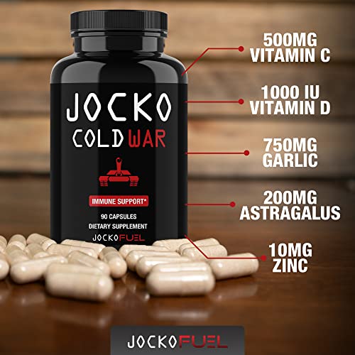 Jocko Fuel Cold War and Omega 3 Krill Oil Supplement Bundle