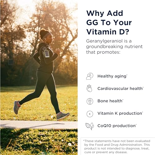 Designs for Health Vitamin D Supreme - Vitamin D 5000 IU with 2000mcg Vitamin K as MK4 for Bone Health, Heart Health & Immune Support - Vitamin D3 Enhanced with GG Supplement (60 Capsules)