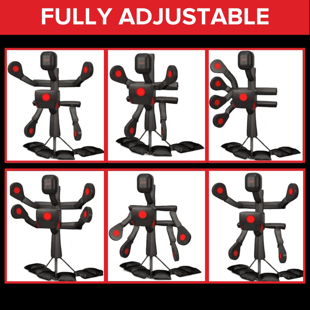 UFC BAS Body Action System X2 - Professional Freestanding Home Training Equipment for MMA, Boxing, Muay Thai and Martial Arts - Adjustable Punching and Kicking Pads