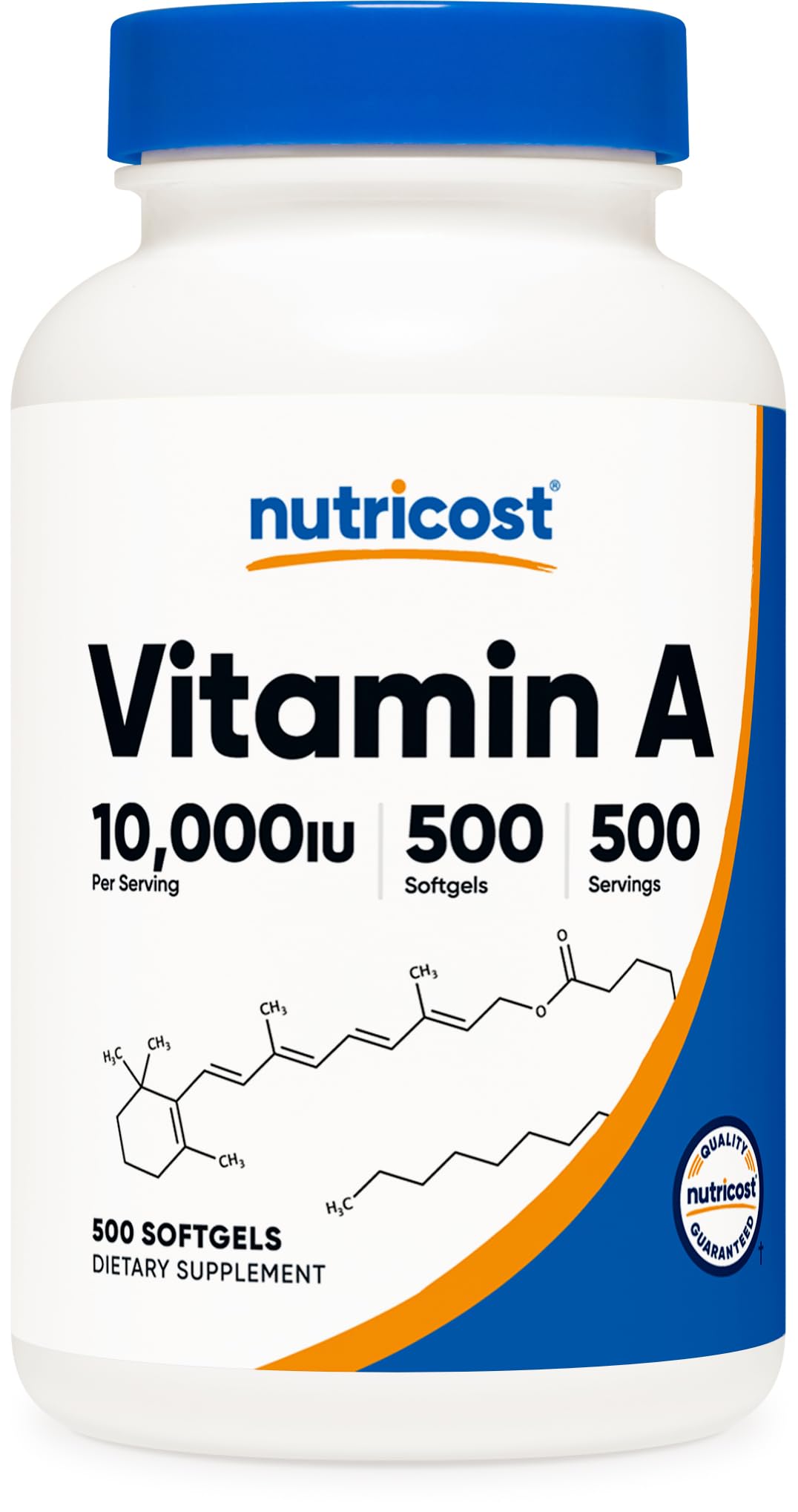 Nutricost Vitamin A 10,000 IU, 500 Softgel Capsules