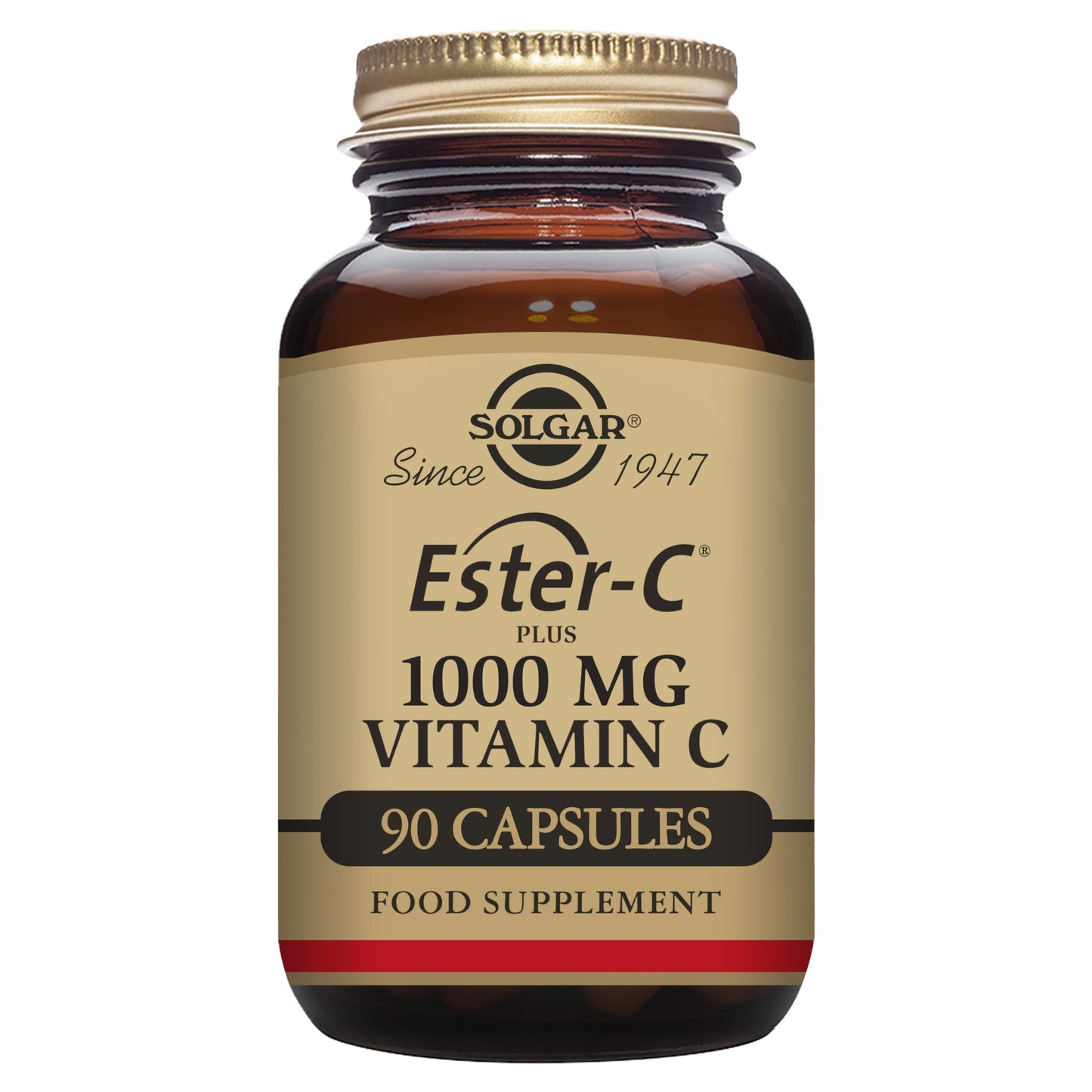 Solgar Ester-C Plus 1000 mg Vitamin C (Ascorbate Complex), 90 Tablets - Gentle On The Stomach & Non Acidic - Antioxidant & Immune System Support - Non GMO, Vegan, Gluten Free, Kosher - 90 Servings