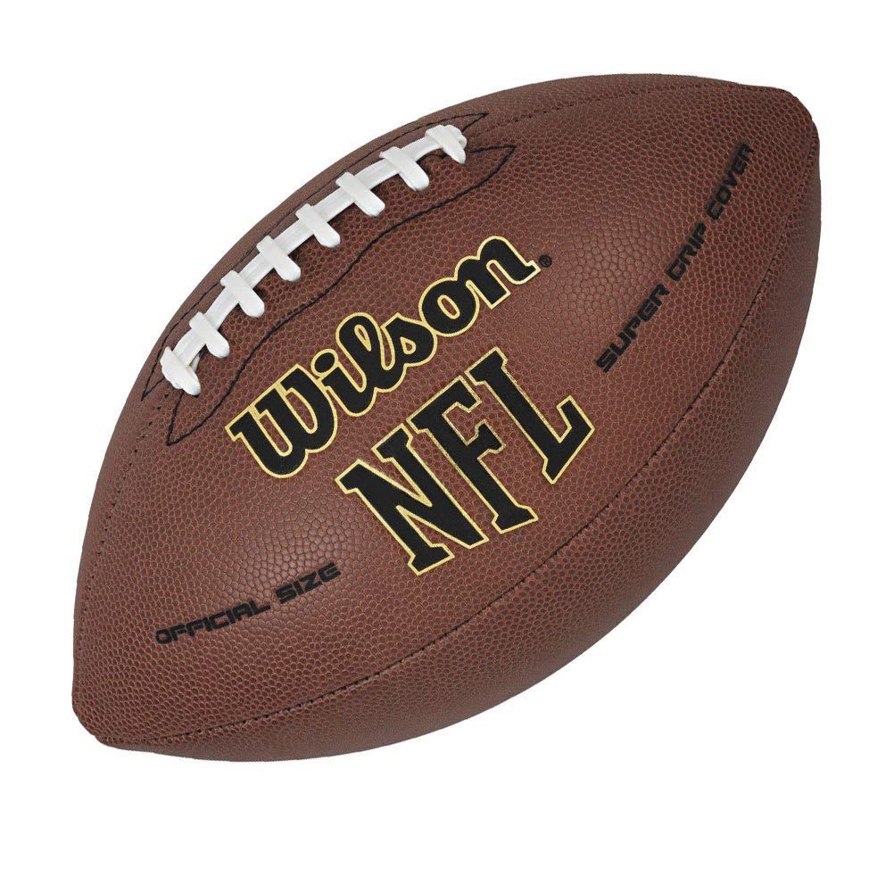 Wilson NFL Super Grip Composite Football - Official Size, Brown