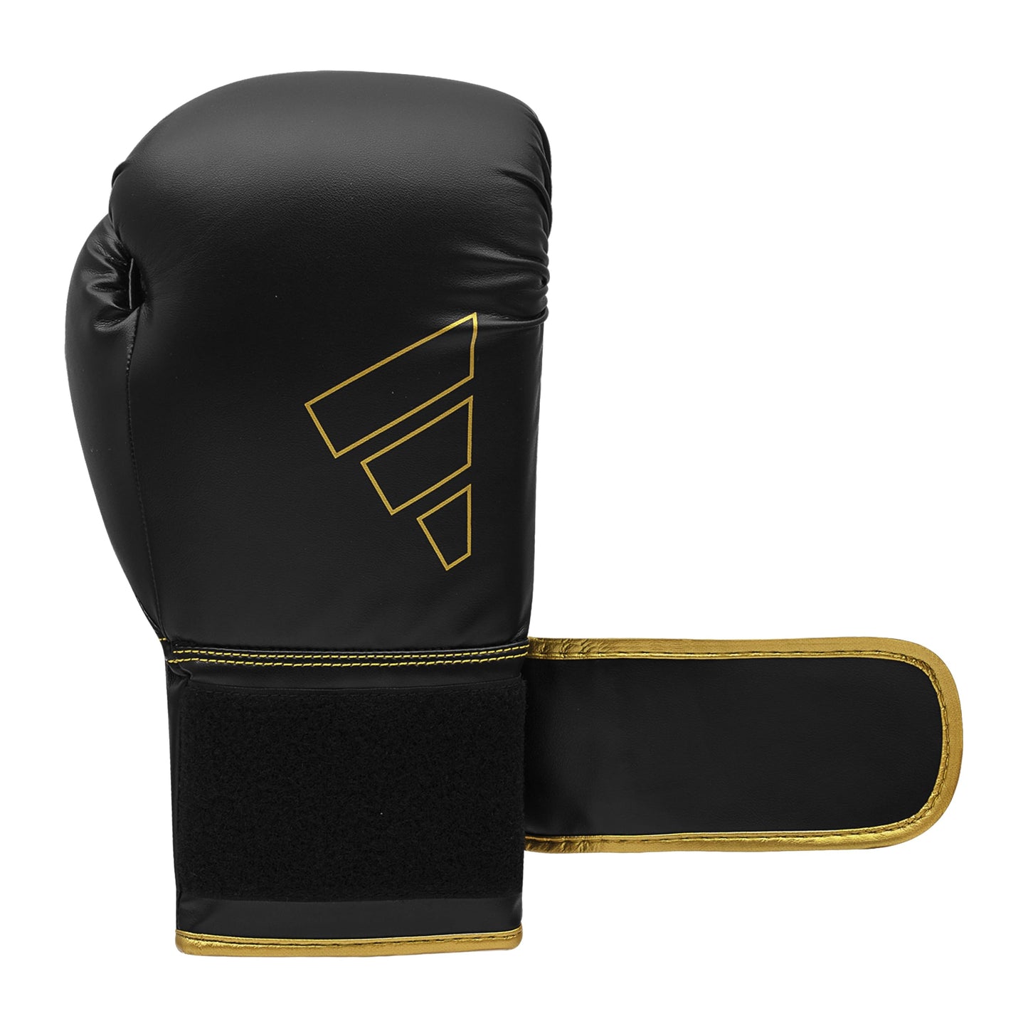 adidas Boxing Gloves - Hybrid 80 - for Boxing, Kickboxing, MMA, Bag, Training & Fitness - Boxing Gloves for Men & Women - Weight (16 oz, Black/Gold)