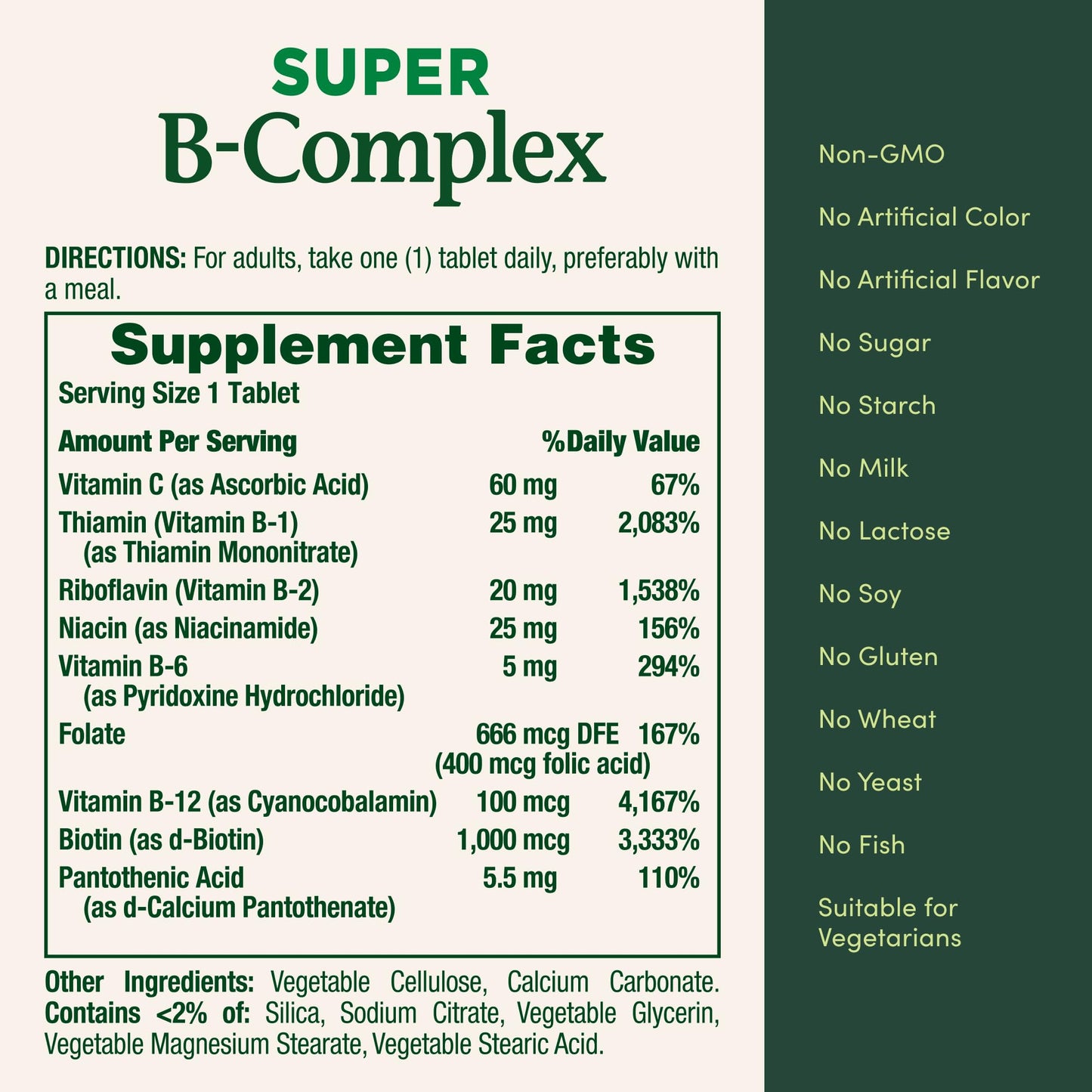 Nature's Bounty Super B Complex with Vitamin C & Folic Acid, Immune & Energy Support, 150 tablets